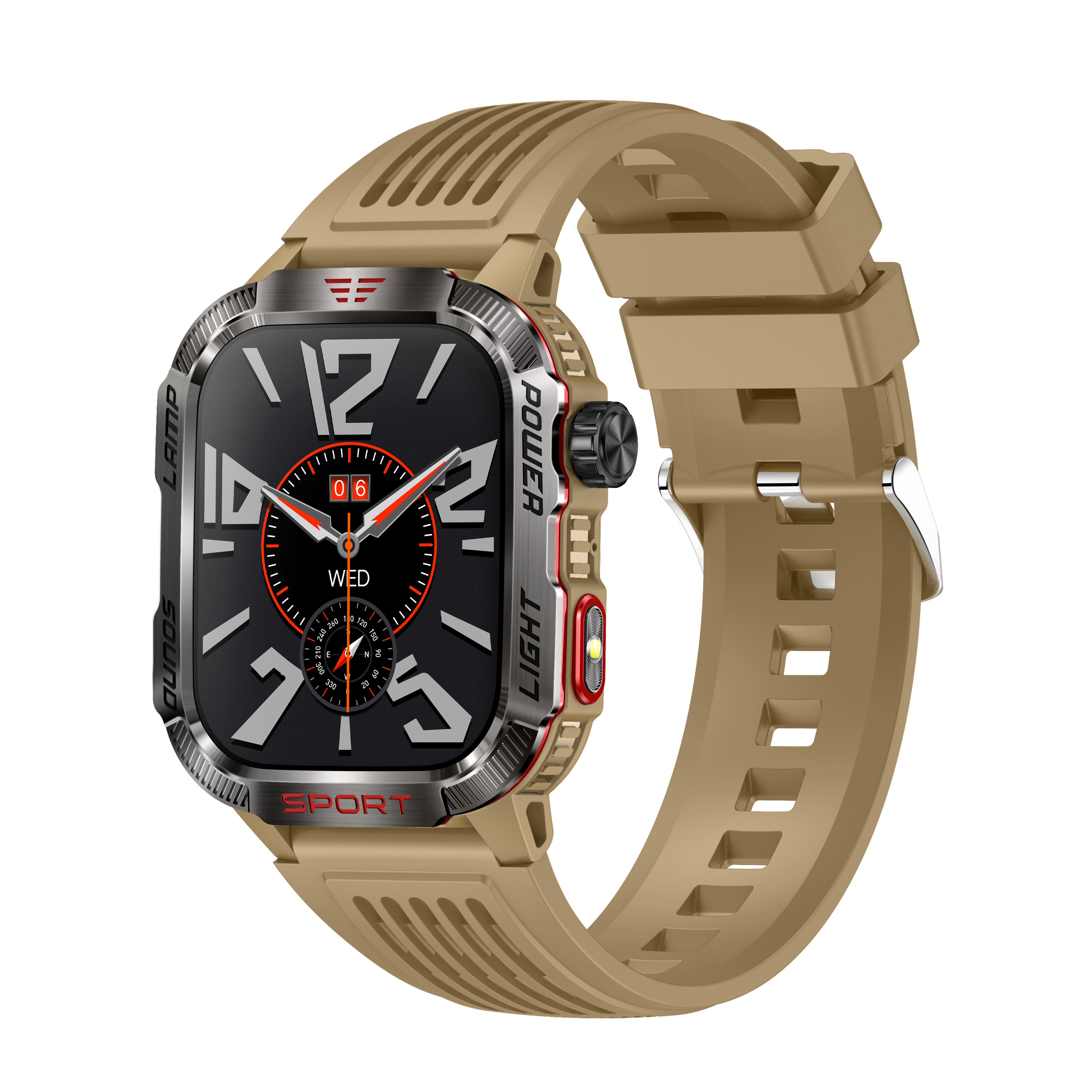 New HT29 Smart Watch B T Call LED Detector Light Barometric Pressure Altitude Outdoor Sports Watch