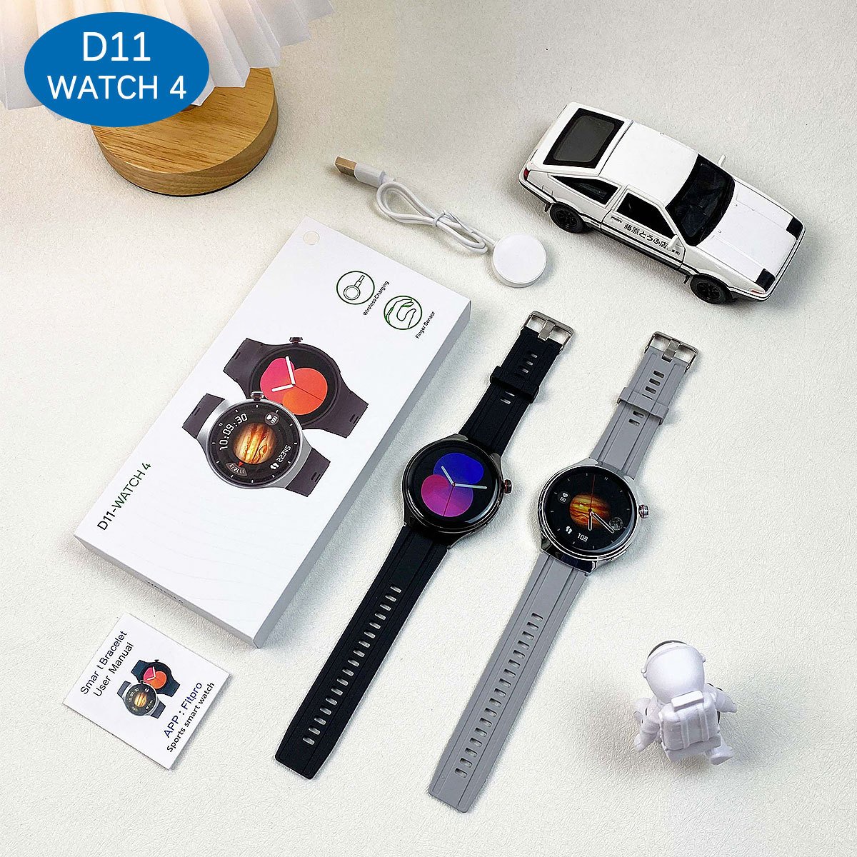 OEM 2024 products smart watch 2024 D11-watch 4 pro luxury 1.52 HD round touch screen BT call heart rate tracker smart watches