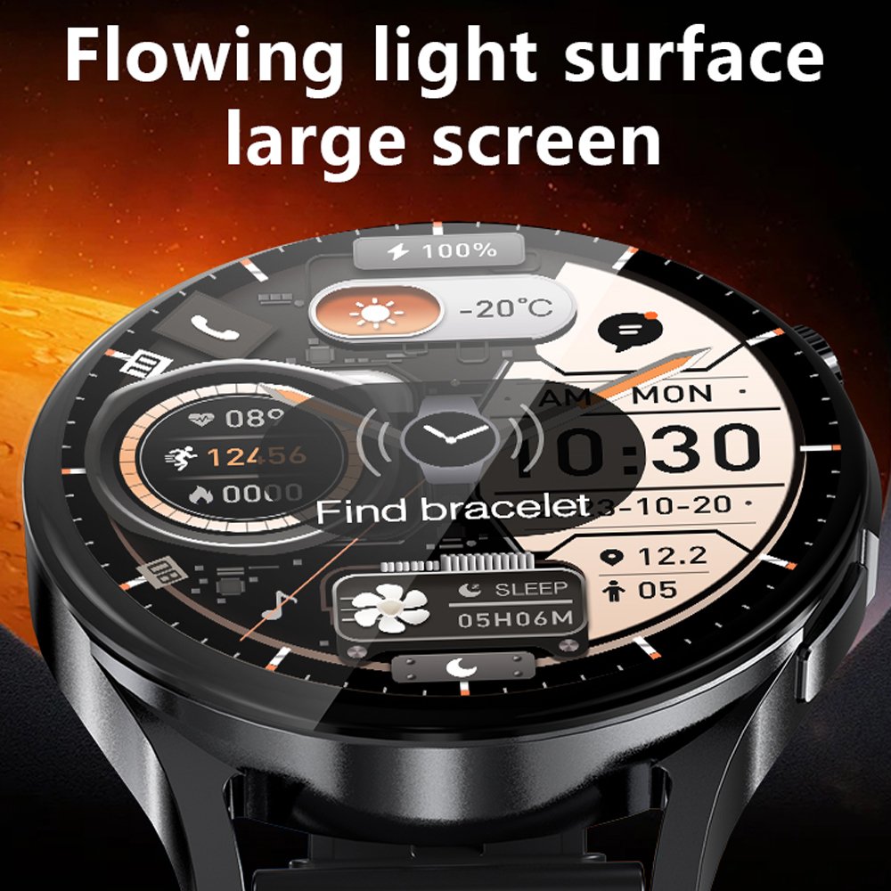 2024 V13 Pro Smart Watch 1.8Inch Large Screen IP68 Waterproof BT Call Men Outdoor Sports Fitness Tracker GPS Smartwatch