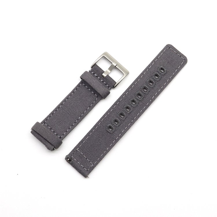 Factory Wholesale Fabric Custom Straps Replacement Canvas Watch Band for Men Fashion smart watcgh Strap sailcloth watch strap