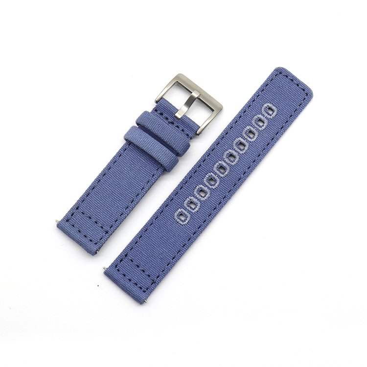 Factory Wholesale Fabric Custom Straps Replacement Canvas Watch Band for Men Fashion smart watcgh Strap sailcloth watch strap