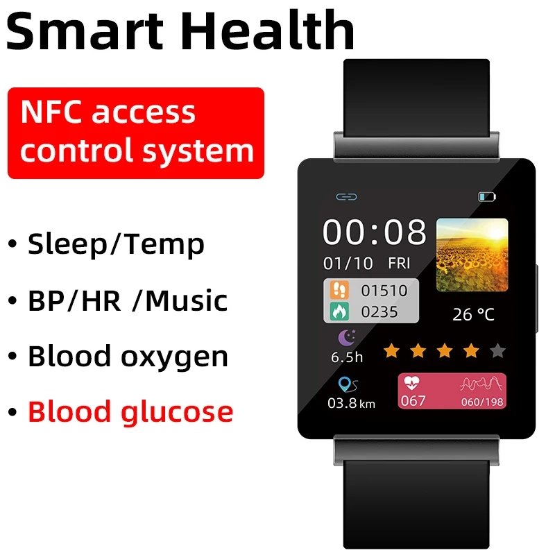 2024 Cheap High Quality New Smart watch KS01 Heart Rate BP Body temperature Blood Oxygen NFC relogio reloj smartwatches