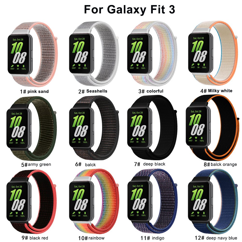 New product Galaxy Fit 3 SM-R390 nylon smart Watch Band Straps Correa For Samsung Replacement