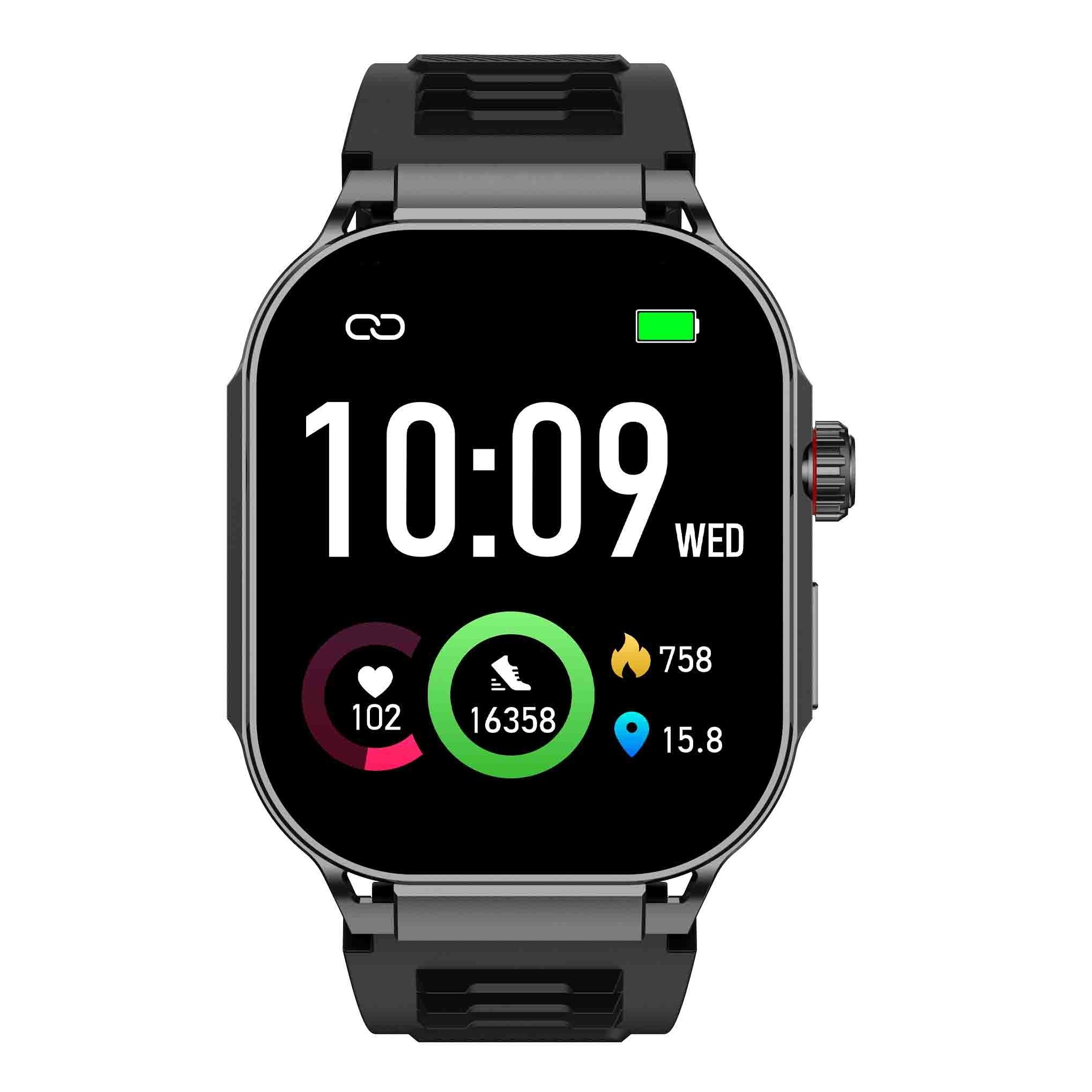 2024 hot new multi-dimensional health monitoring metal case encoder bluetooth call smart watch 2.1 inch HD screen