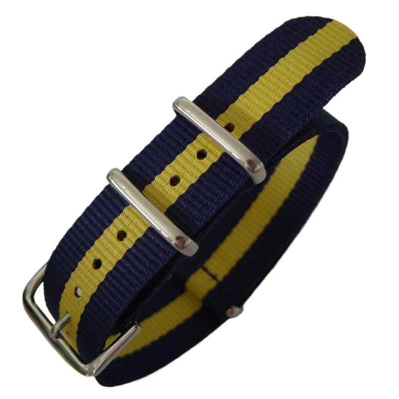 Hot Selling NatoNylon Canvas Striped Ribbed Woven Watch Strap Seatbelt Wrist bands 12 14 16 18 20 22 24 mm Fabric Straps