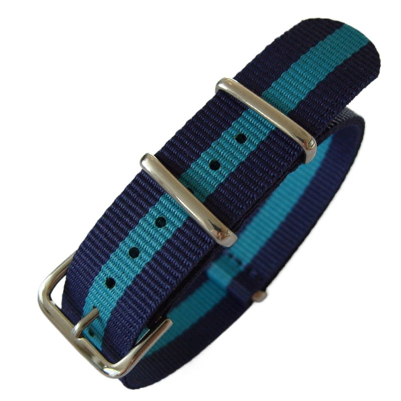 Hot Selling NatoNylon Canvas Striped Ribbed Woven Watch Strap Seatbelt Wrist bands 12 14 16 18 20 22 24 mm Fabric Straps
