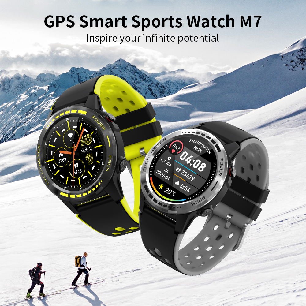 GPS positioning smart sport watches M7 M7s running excise deep waterproof wristband sim card smart watch
