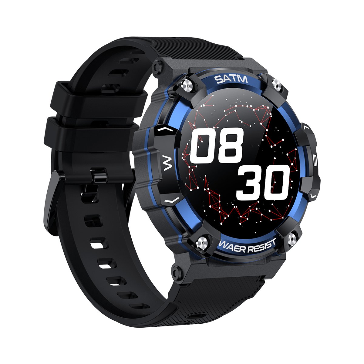 Sporty fashion smart watch PG666 full round touch screen high quality fitness BT call blood pressure smartwatch for men