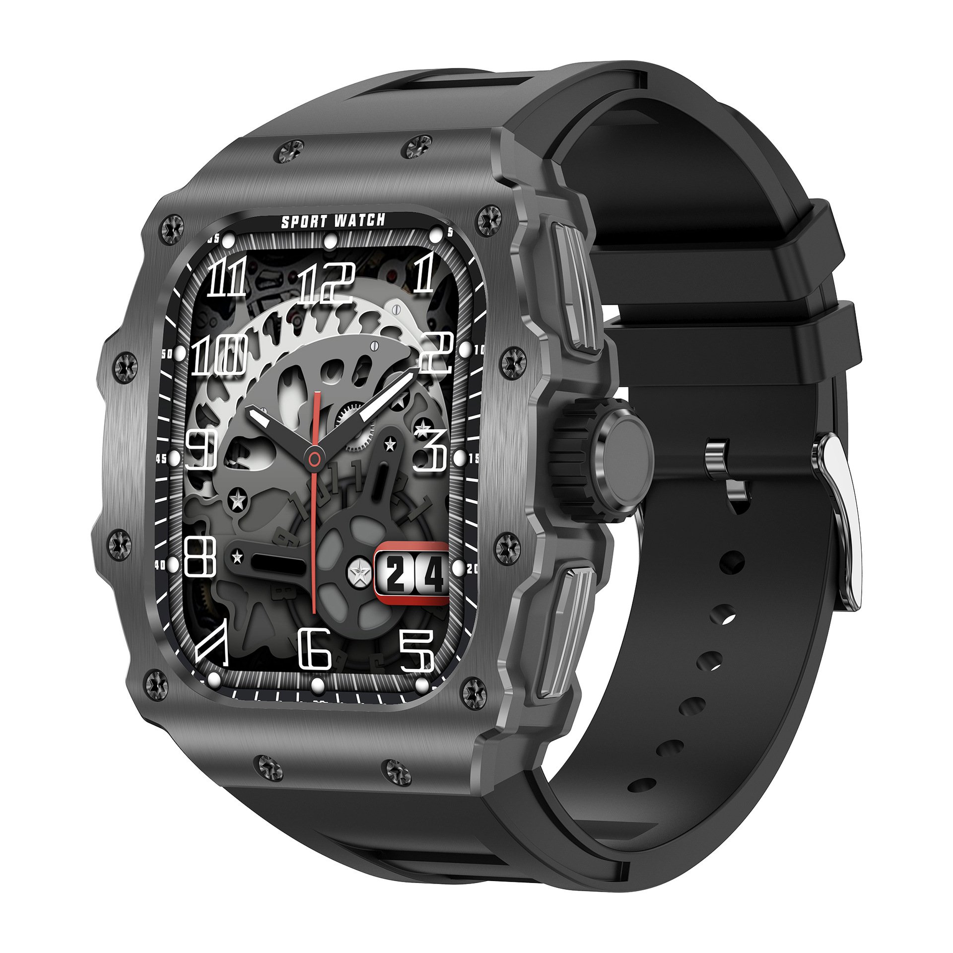 metal Amoled smart watch AK65 1.95" dial heart rate data 123+ sport modes exercise records reloj men smart watch for sport