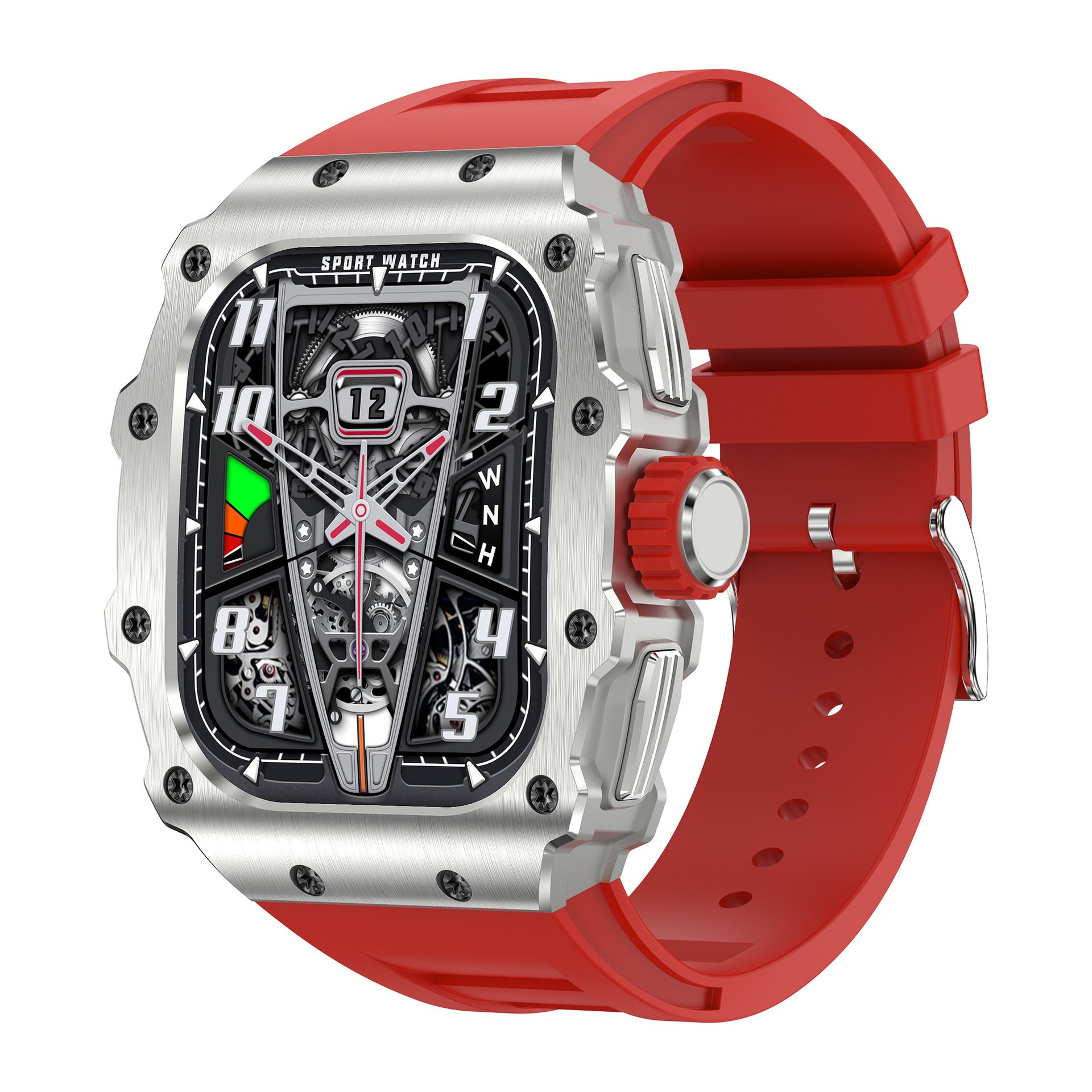 metal Amoled smart watch AK65 1.95" dial heart rate data 123+ sport modes exercise records reloj men smart watch for sport
