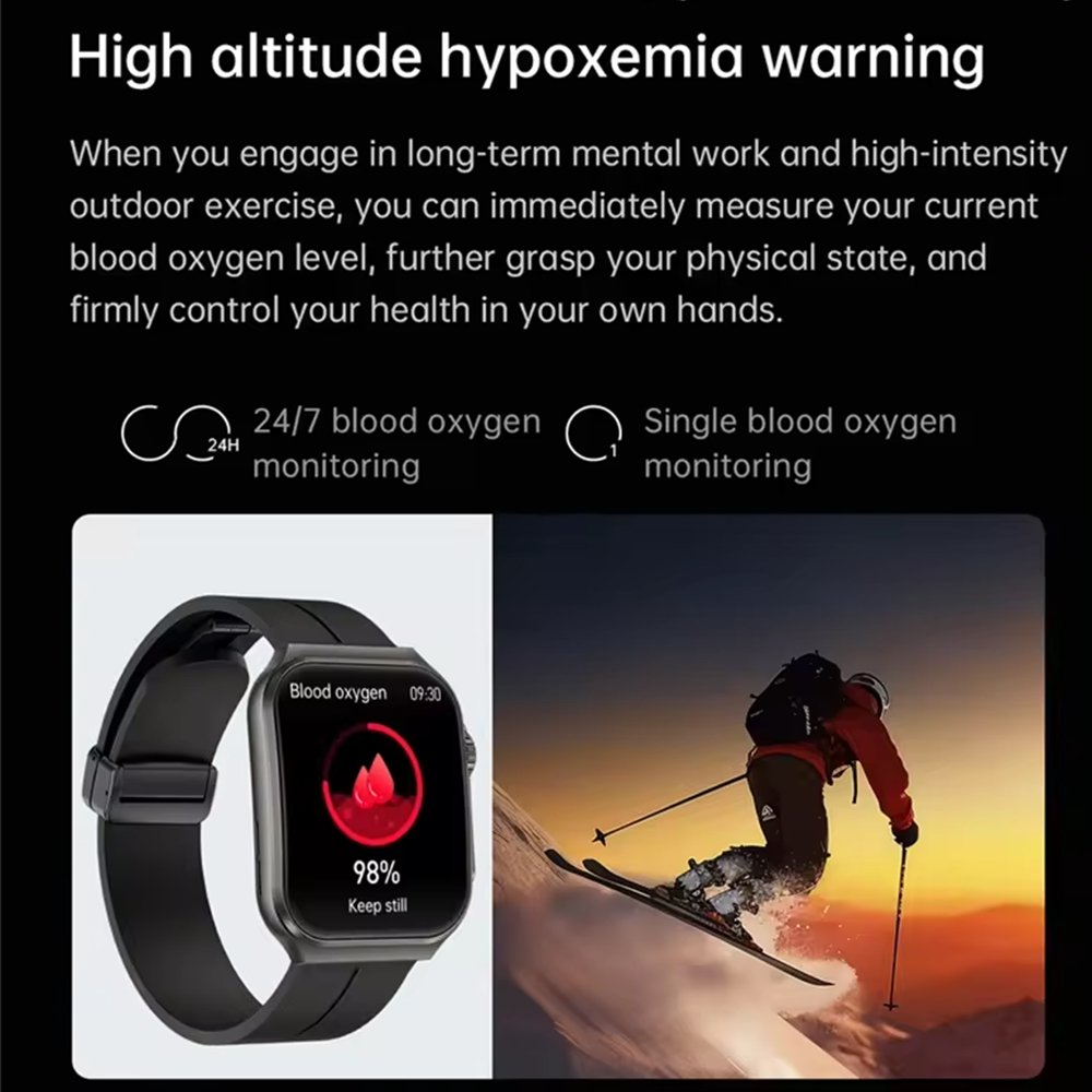 NX15 Smart Watch Fitness Tracker Various Sports Modes Heart Rate Sleep Monitor Answer Call Alarm Clock 1.96 Version Silicone