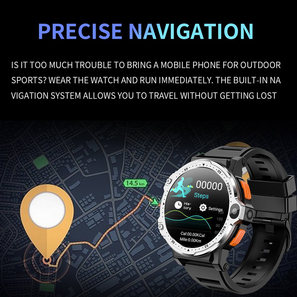 16/64/128GB 4G Smart Watch 1.5" 800mAh SIM Wifi GPS Trackers Android 8.1 SC9832E Quad Core GSM WCDMA LTE NHJ08 Sports Smartwatch