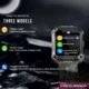 Flyrabbit T93 3 In 1 Smart Watch With Earbuds TWS Earphones 4GB Large Memory Call 1.96 Screen Local Music Sports Men Smartwatch
