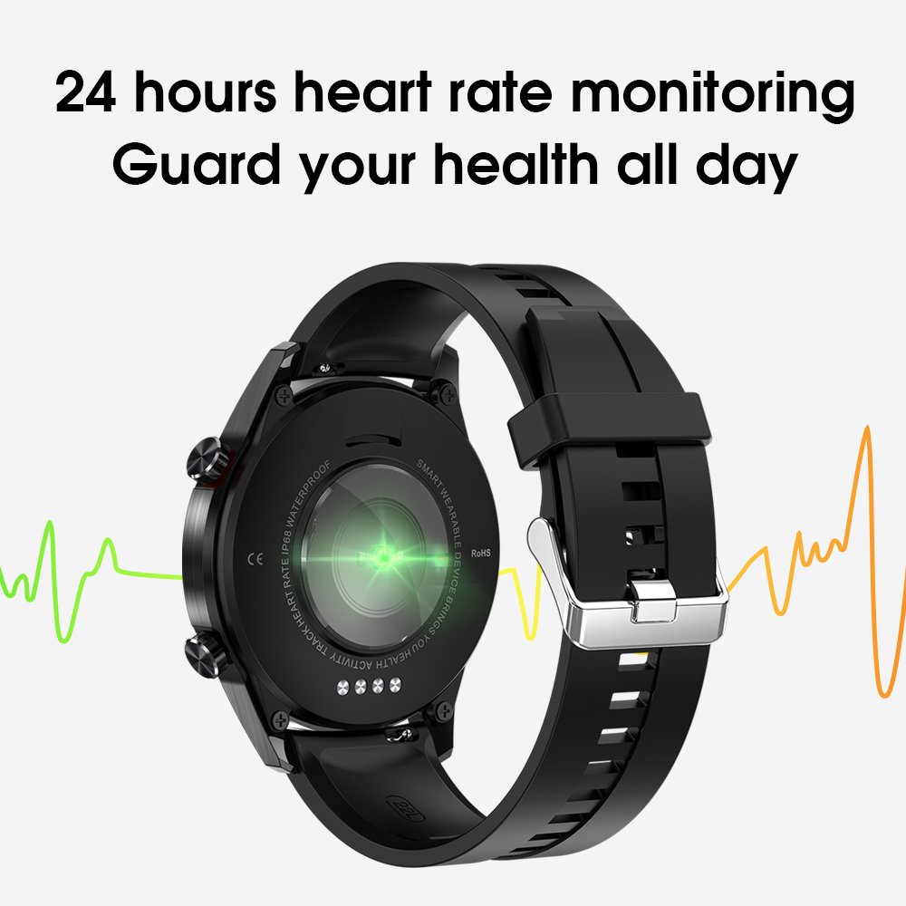 KW18 Smart Watch Support MP3 Smartwatch For Android IOS 340mAh Battery Smart Watch With Heart Rate Monitor