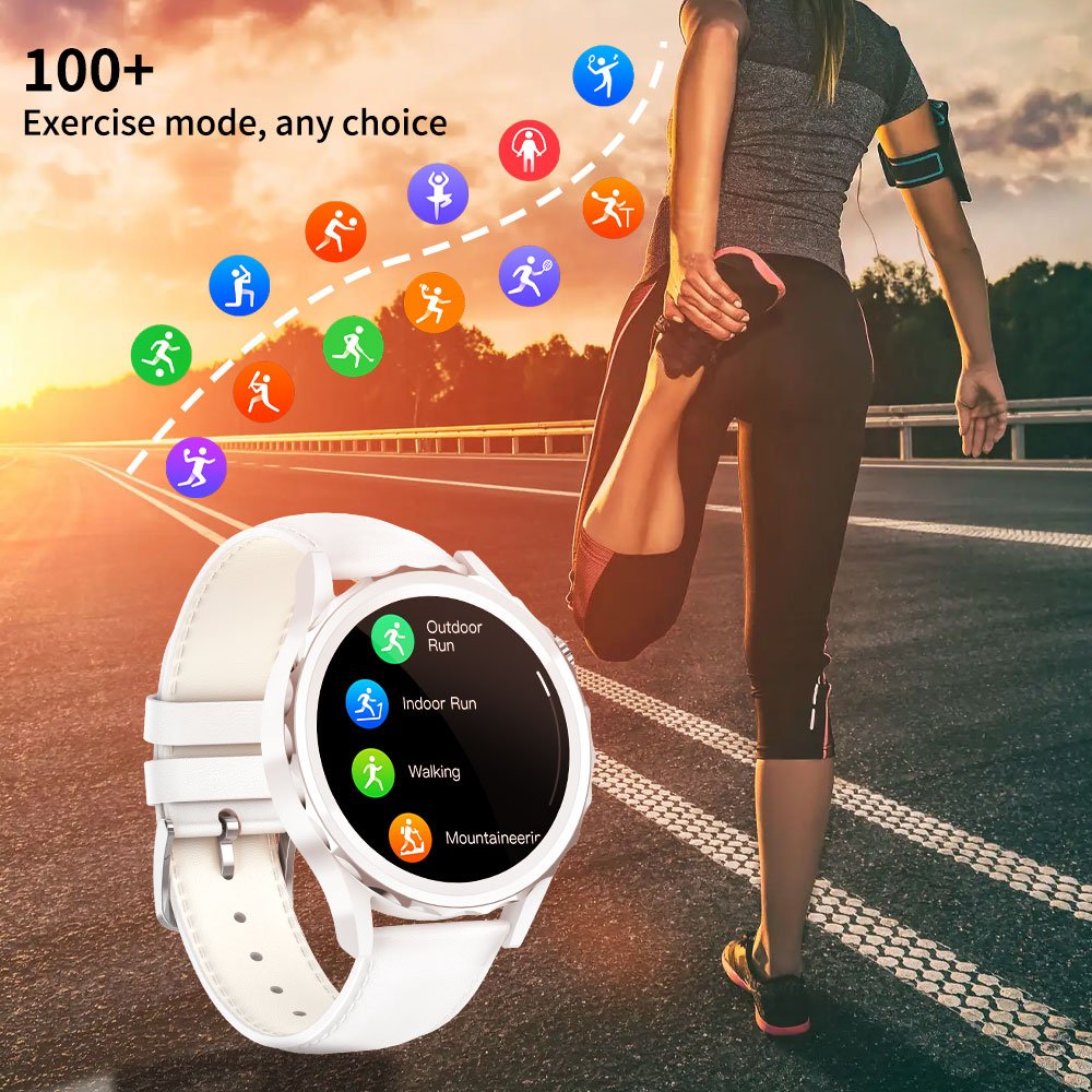Bt Smart Watch IP68 Waterproof Heart Rate & Blood Pressure Lady Luxury Smart Watch for Women