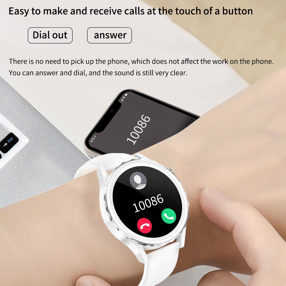 Bt Smart Watch IP68 Waterproof Heart Rate & Blood Pressure Lady Luxury Smart Watch for Women