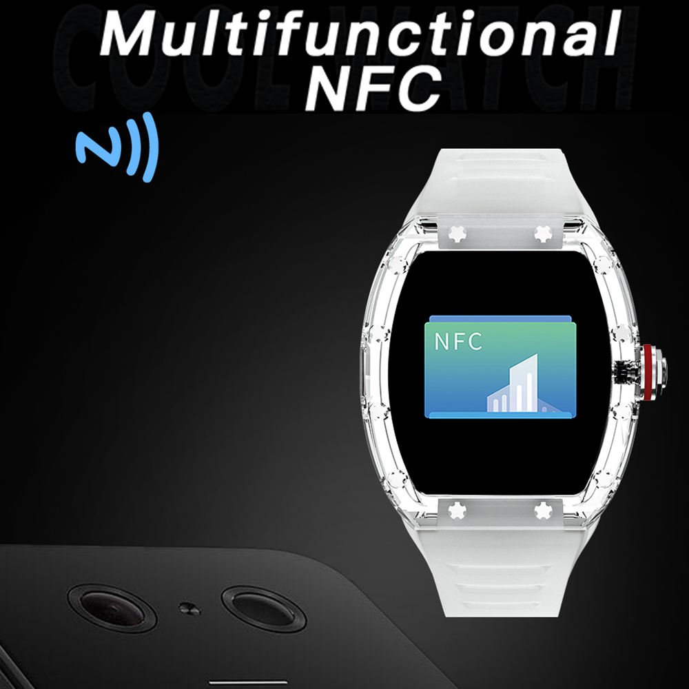 TK9 Smart Watch for Men Women NFC Smartwatch Heart Rate Waterproof Fitness Bracelet HD Screen BT 5.0 IP68 Waterproof Smart Watch