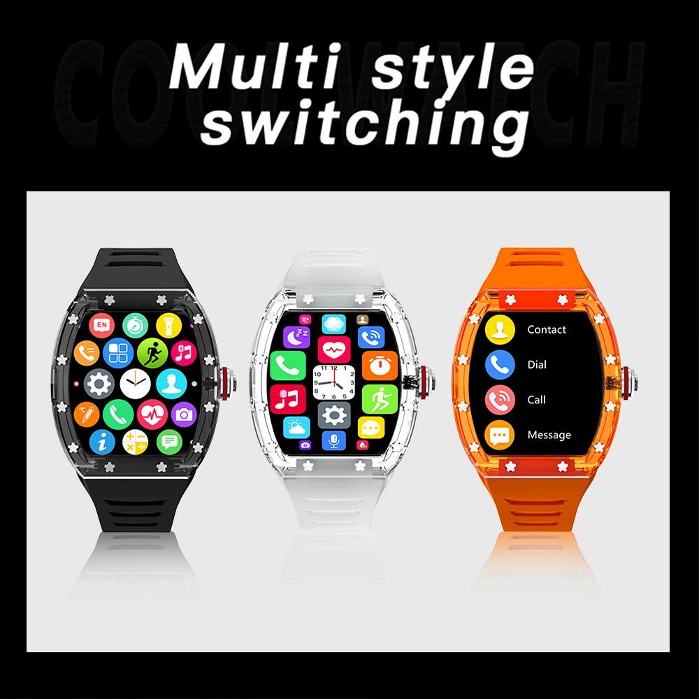TK9 Smart Watch for Men Women NFC Smartwatch Heart Rate Waterproof Fitness Bracelet HD Screen BT 5.0 IP68 Waterproof Smart Watch