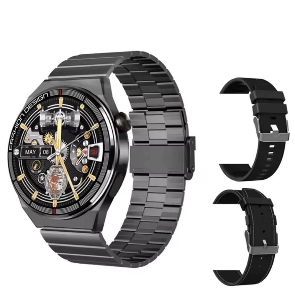 2024 NEW ARRIVAL H4 MAX Smart Watch With NFC electronic payment smart watch h4 max Reloj Inteligente 3 straps For Men Business