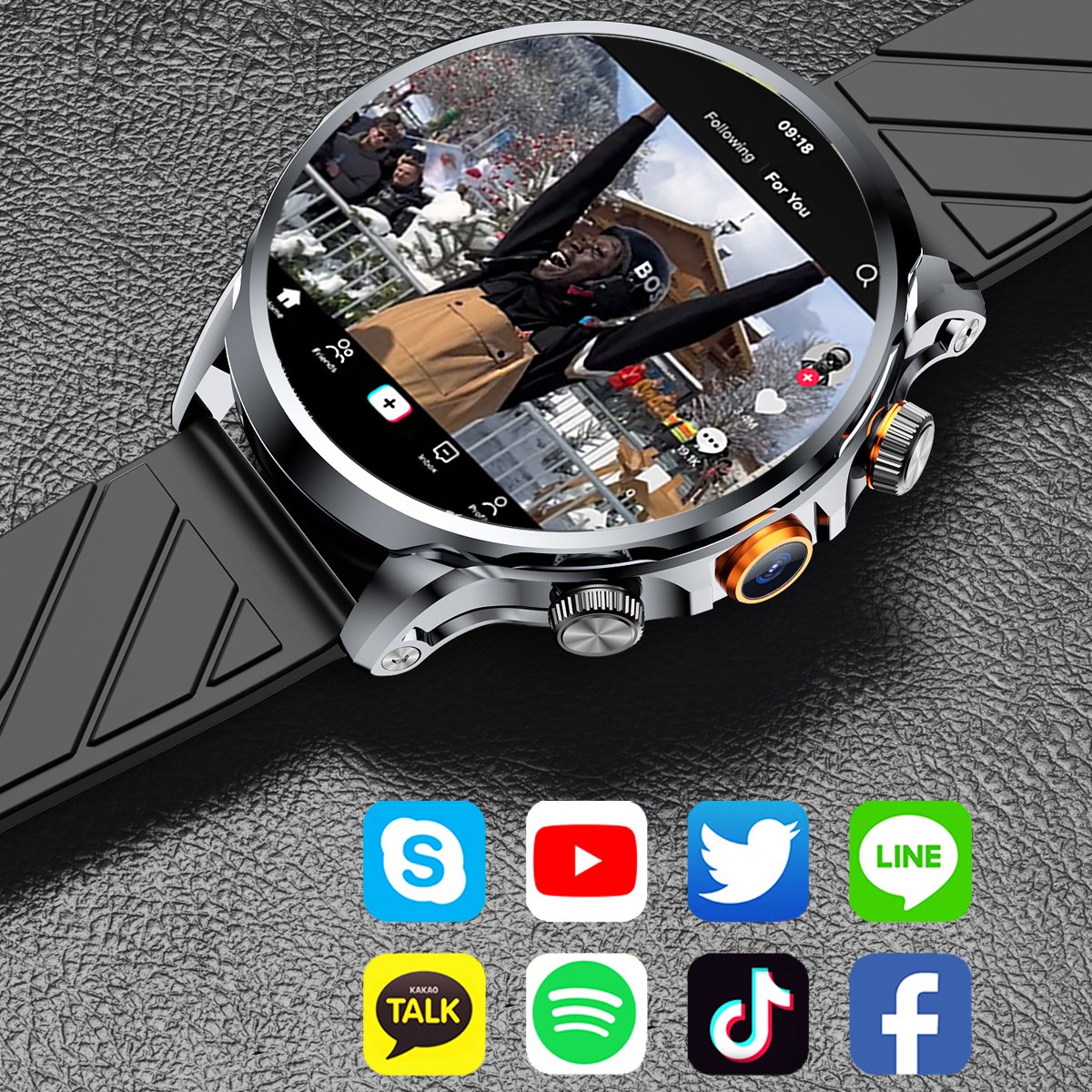 4G LTE Android smart watch APPLLP 1.85 inch full touch screen 2G+32G GPS positioning 4G smart watch