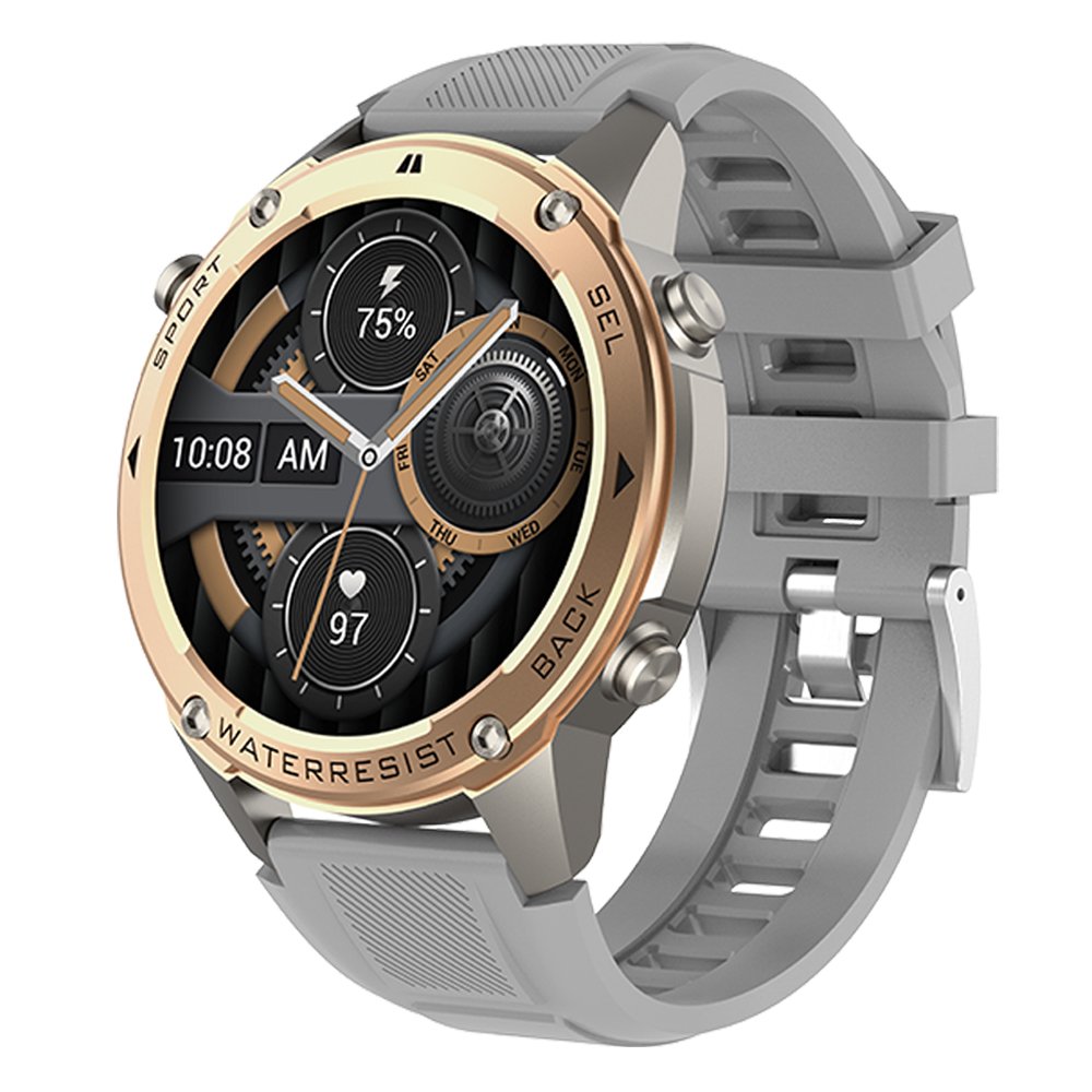 2024 DM56 1.43inch AMOLED 500mAh battery 256MB 5ATM Waterproof BT Calling GPS smartwatches Fitness Sports GPS Smart watch