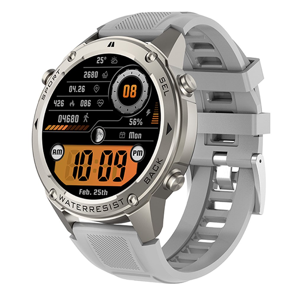 2024 DM56 1.43inch AMOLED 500mAh battery 256MB 5ATM Waterproof BT Calling GPS smartwatches Fitness Sports GPS Smart watch