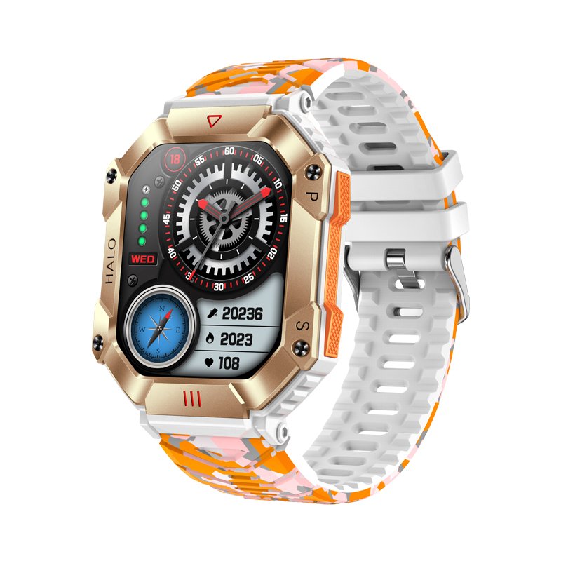 Sports Outdoor Smartwatch 2.0 Inch Compass BT Call Fitness Watch Bracelet Dafit Smart Watch KR80