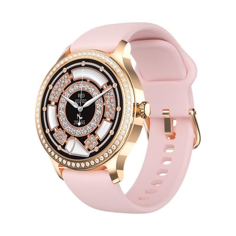 's items 2024 new Women's diamond-encrusted Bluetooth Talk waterproof smart watch Heart Rate Blood Oxygen Watch