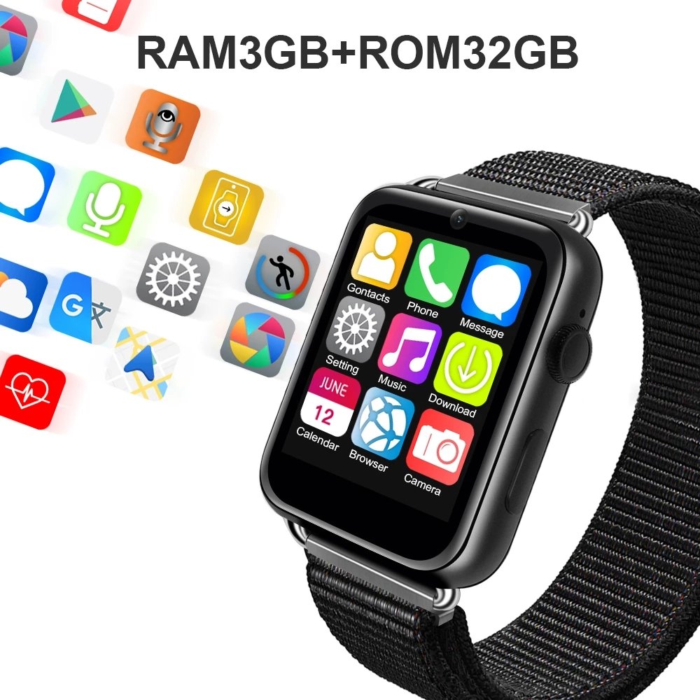 LEMFO LEM10 4G 2022 Smart Watch Men Smartwatch 3G RAM 32G ROM Support SIM Card Camera lemfo lem 10 Smart Watch Men Android