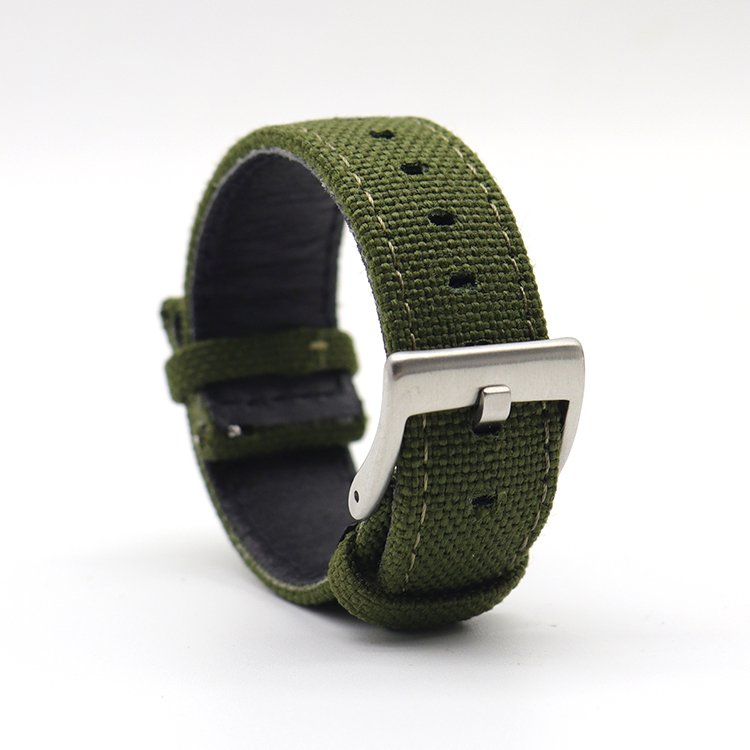 Free sample Canvas Watch Band For Men 18Mm 20Mm 22Mm 24Mm Custom Printed Smart watch strap for Samsung watch strap