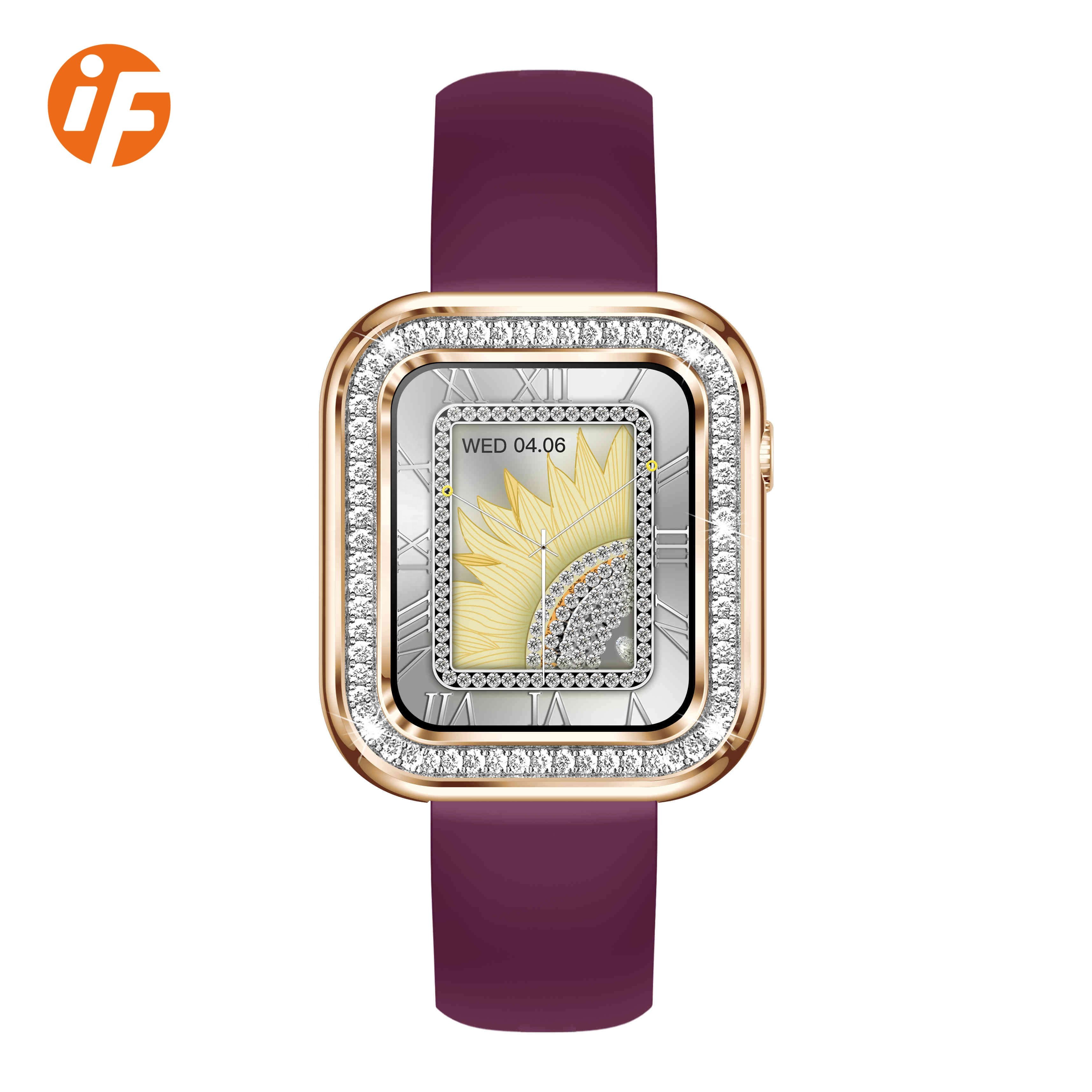 INNOFOVO Ip68 Waterproof I78 Smartwatch 1.59'' Big Screen Smart Watch For Women Ladies