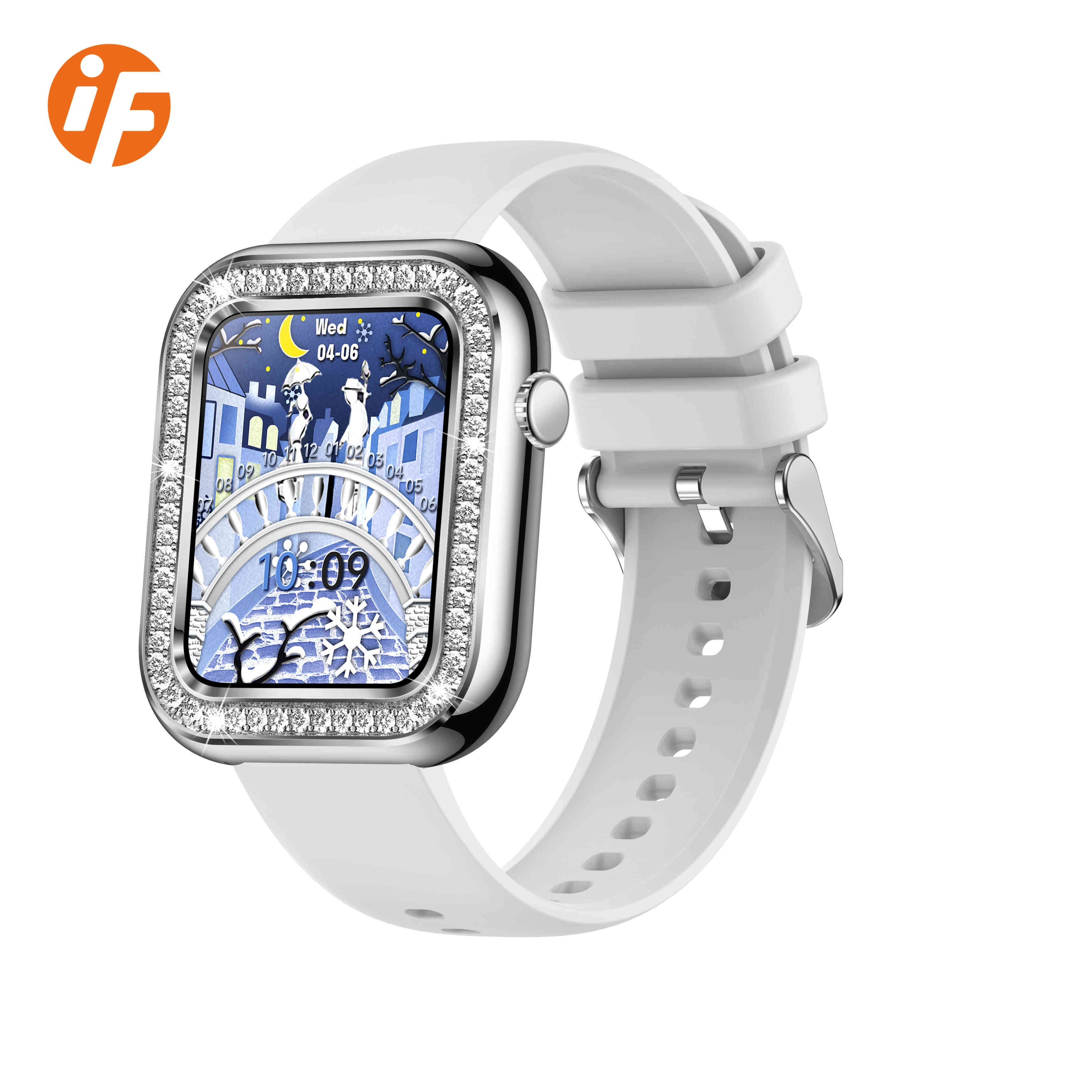 INNOFOVO Ip68 Waterproof I78 Smartwatch 1.59'' Big Screen Smart Watch For Women Ladies