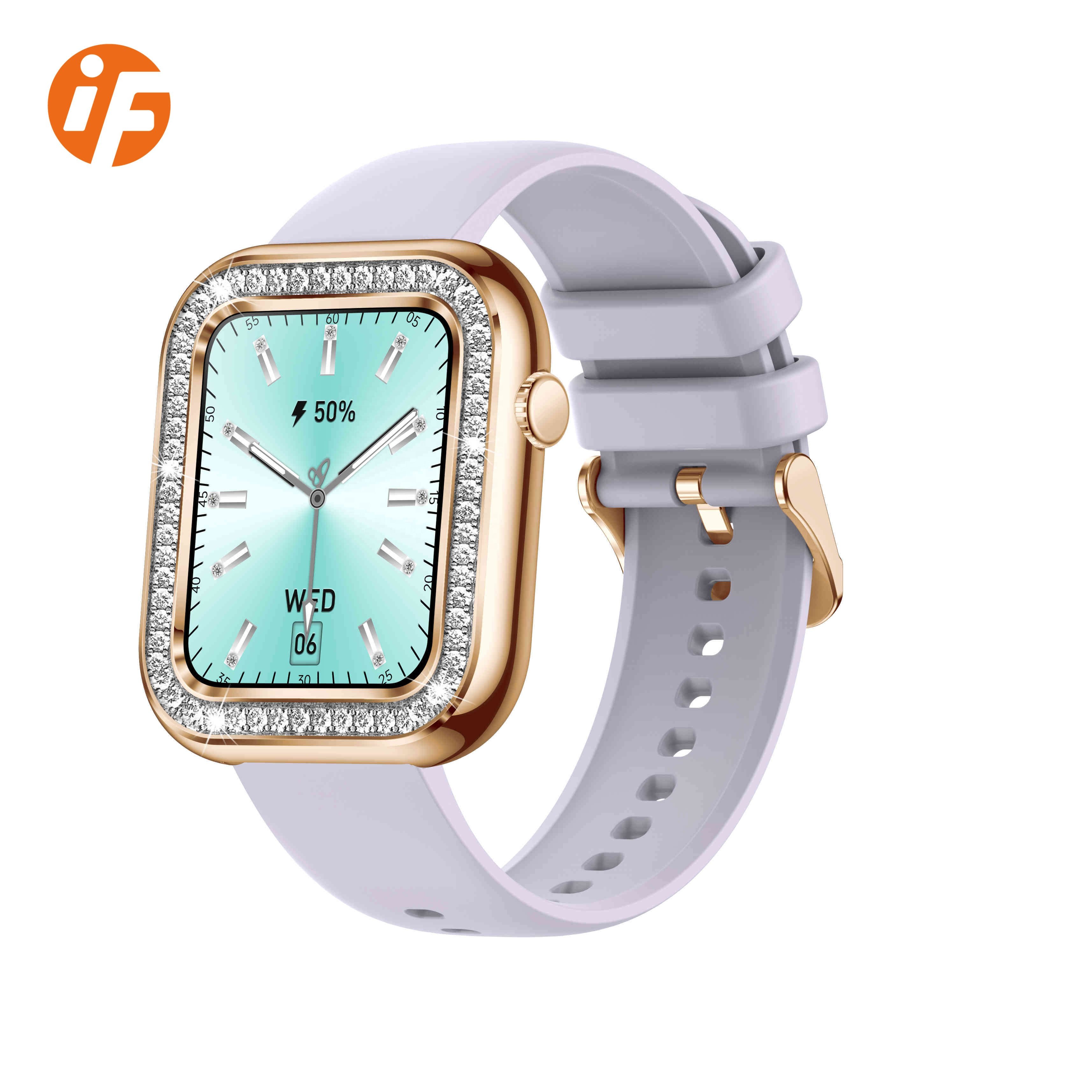INNOFOVO Ip68 Waterproof I78 Smartwatch 1.59'' Big Screen Smart Watch For Women Ladies