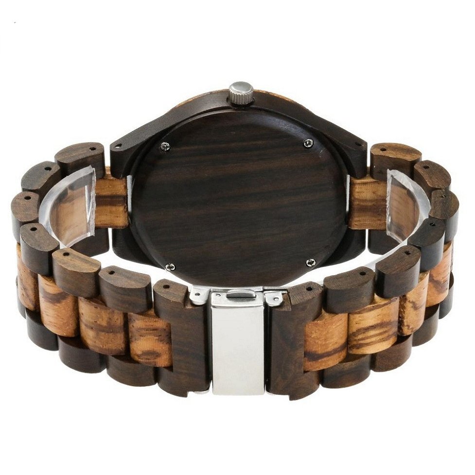 Reloj de madera Custom Logo Minimalist Engraved Wooden Wrist Watch Unisex Natural Luxury Oem Quartz Wood Watch