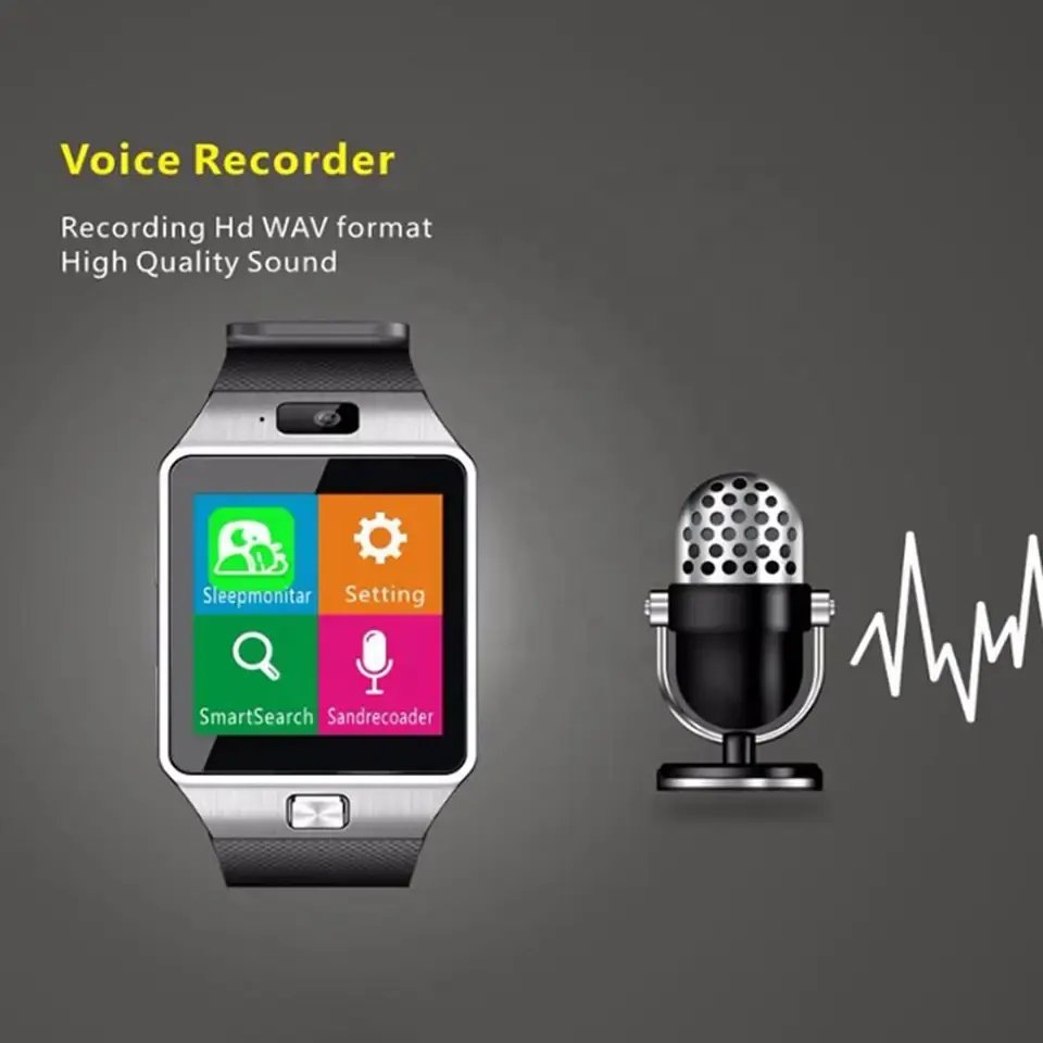 Factory Price Mobile Watch Phones Camera SIM Video Call WiFi Touch Screen Reloj Inteligente Smartwatch DZ09 Smart Watch