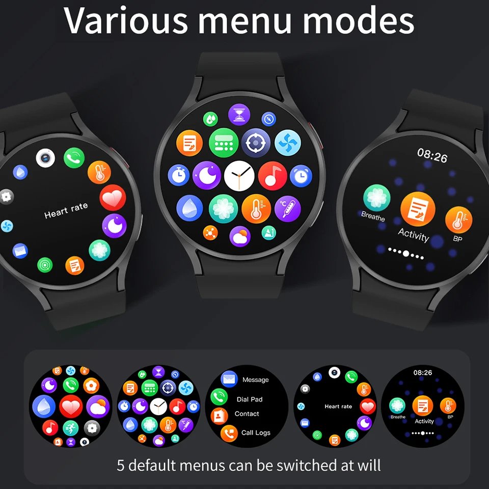 M10 For Samsung Galaxy Watch 6 Sports Watch 2024 New Smart Watch Men Women Smart Alarm Clock BT Call Smartwatch