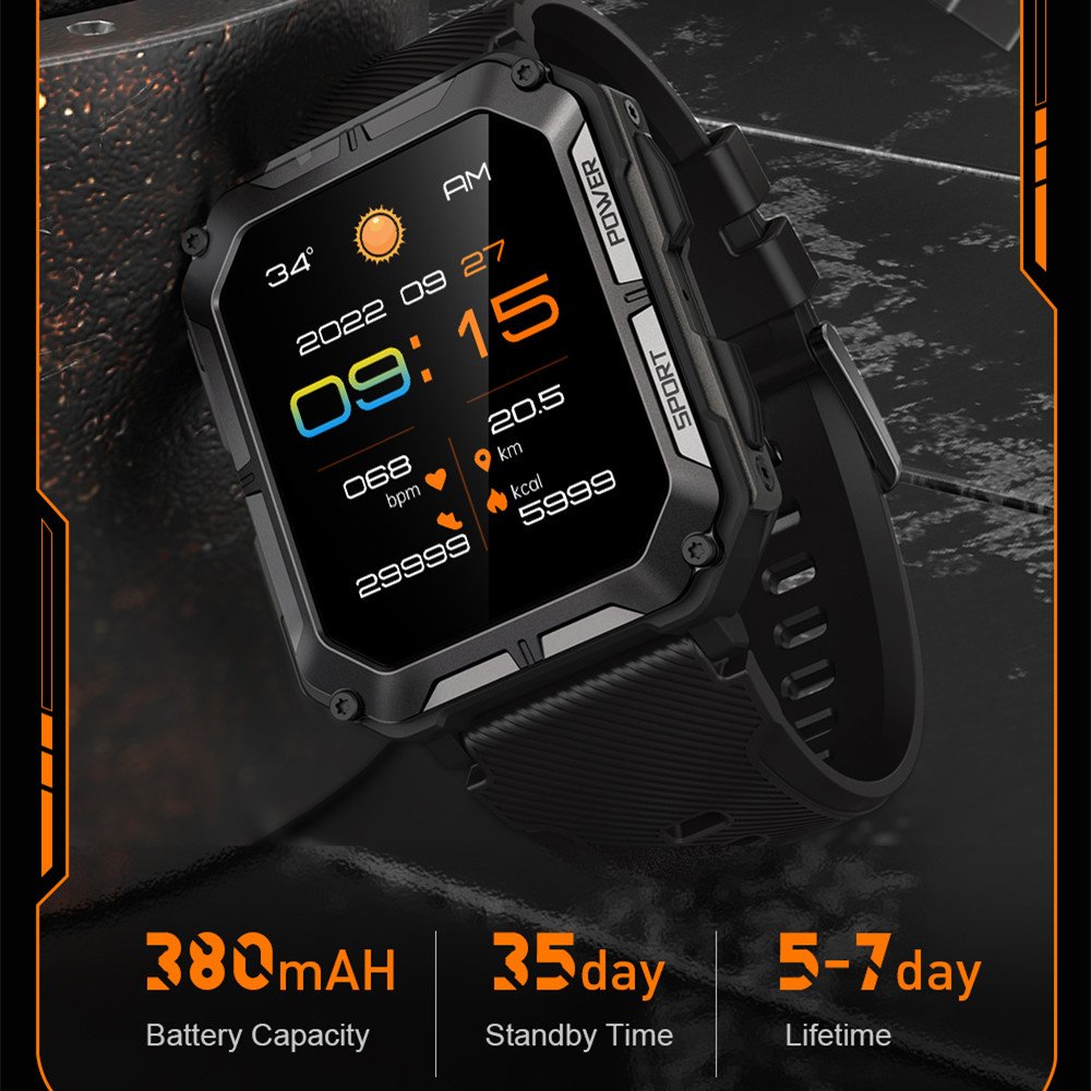 Multiple Sport Modes IP67 Waterproof Blood Pressure Monitor Smart Watch For Women