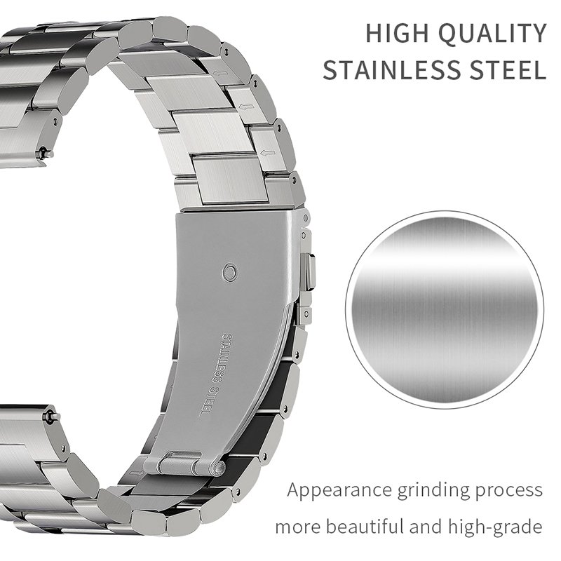 20mm Stainless Steel Smart Watch Straps12 Metal Bracelet Wrist Band Loop For Samsung Galaxy Huawei Watch3 Active watch bands