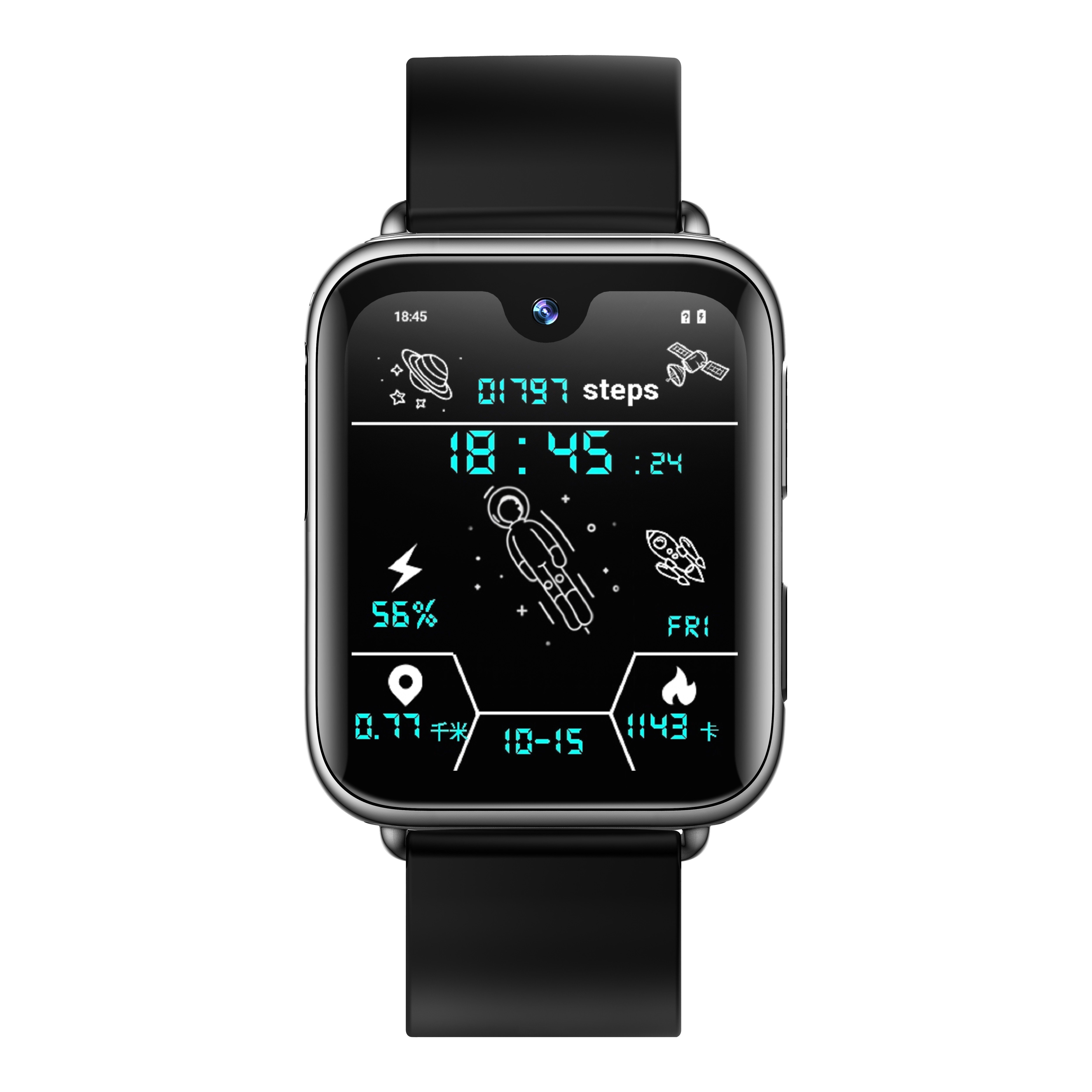 Android 8.1 Smart Watch 2GB+16GB 4GB+64GB Camera Phone Watch Men Wome I3 4G 730mah Battery GPS WIFI 1.78inch Alloy Unisex OLED