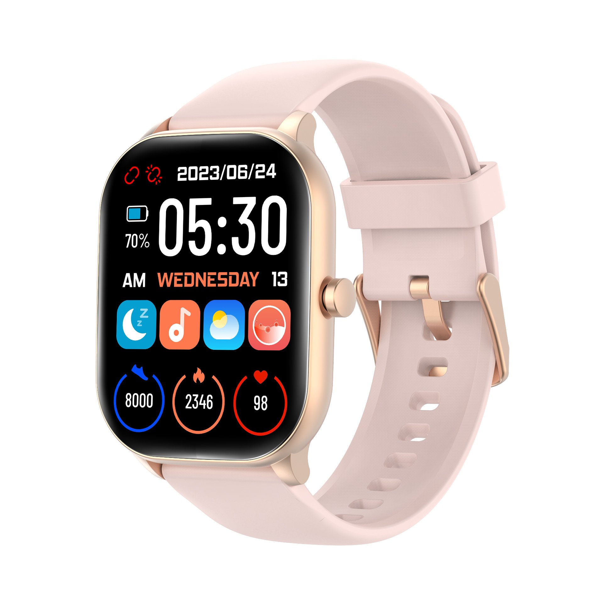 LINWEAR OEM LA37 Watch Smart 2.04" Amoled Wristwatch Heart Rate Monitor BT Call Fitness Tracker Smart Watch for Men Women