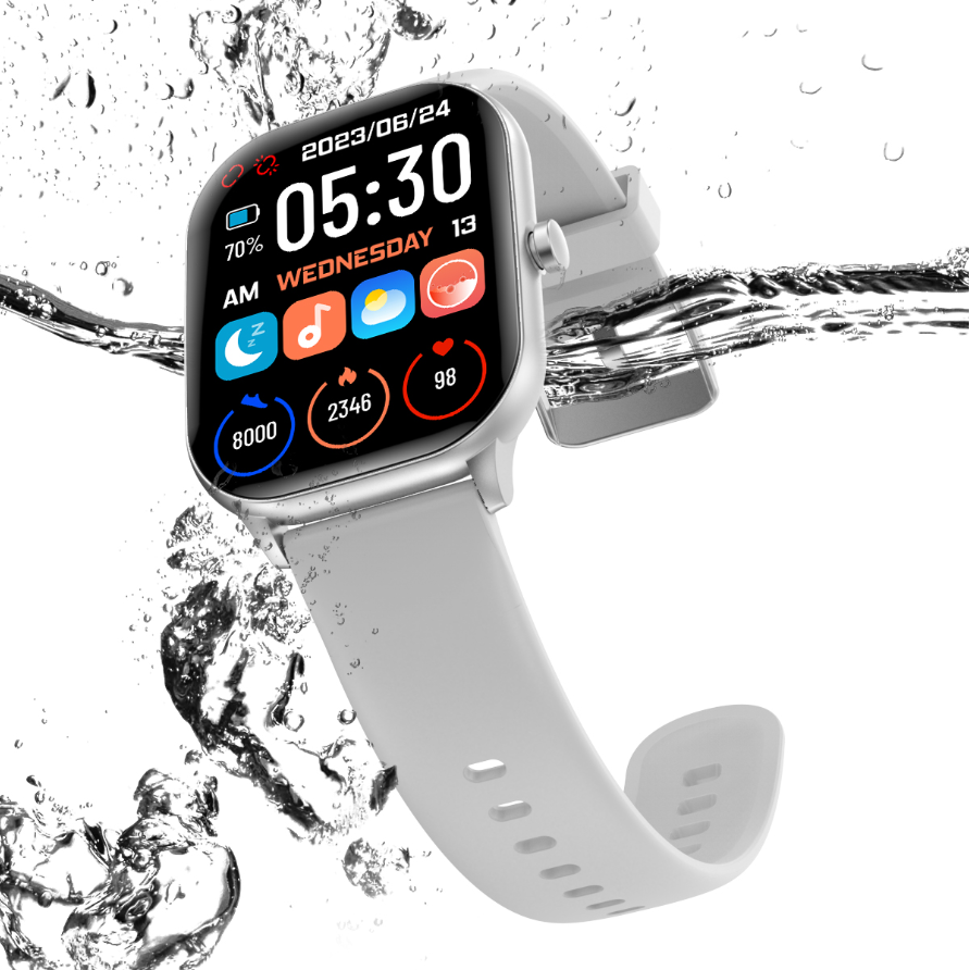 LINWEAR OEM LA37 Watch Smart 2.04" Amoled Wristwatch Heart Rate Monitor BT Call Fitness Tracker Smart Watch for Men Women