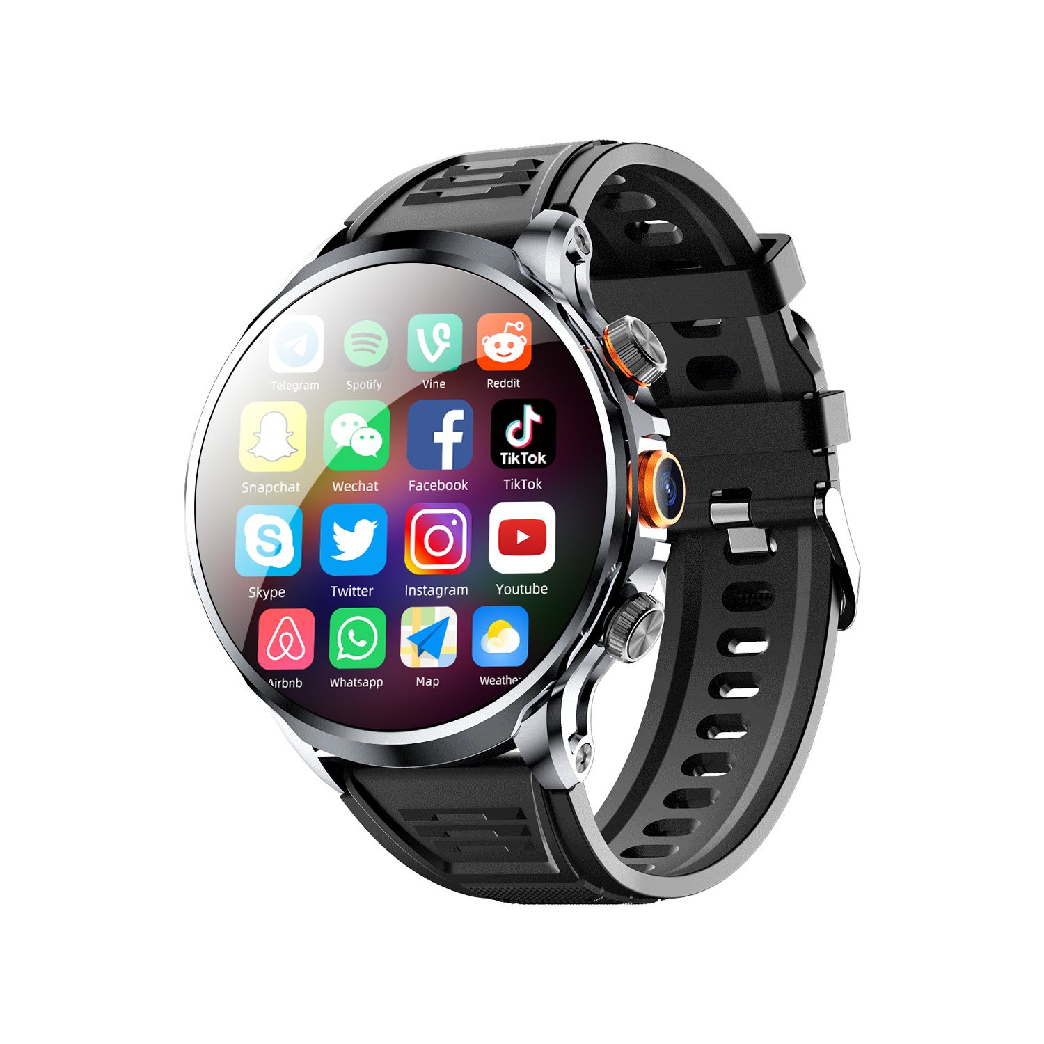 sport H18 Smartwatch 4g GPS/NFC IP67 Waterproof Multi-language 2024 Relojes Inteligentes 8+128G Android Smart Watch for men