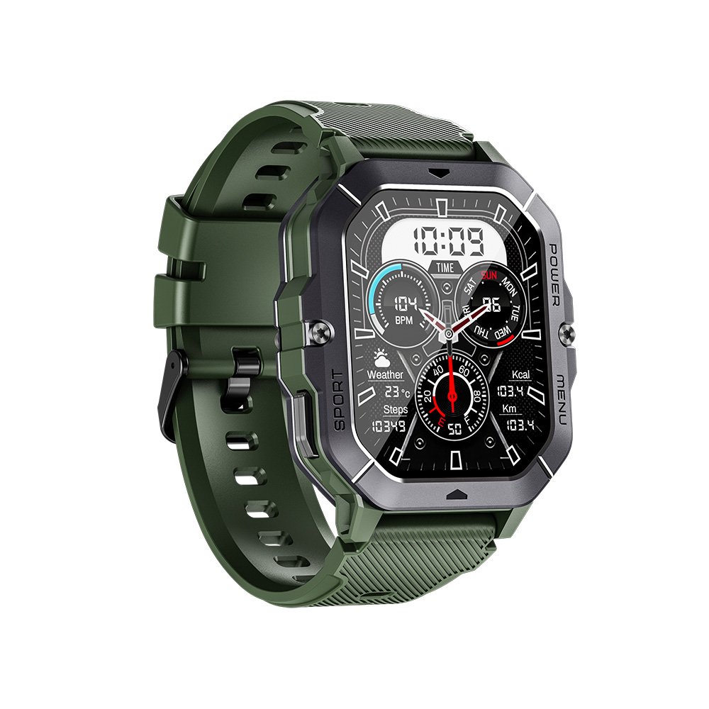 Leadoys Newest smart watch C28 Tank style men fale Sport watch sleep heart rate monitor pk C20pro C20 K55 NX3 smart watch 2024