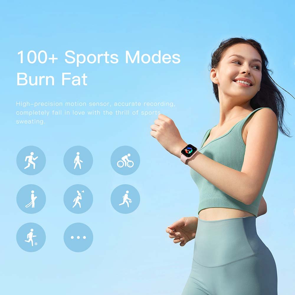 SENBONO ZL54C Square Smartwatch Men Women BT Call Sport Mode Fitness Tracker Waterproof Sport Smart Watch custom for IOS Android