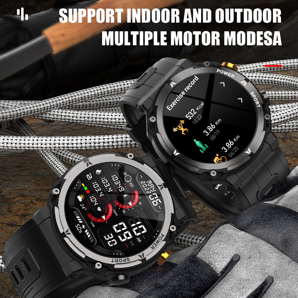 C21 Pro Outdoor Sport Smart Watch 2023 for Men 410mAh Health Monitoring IP68 Waterproof 1.39 Inch