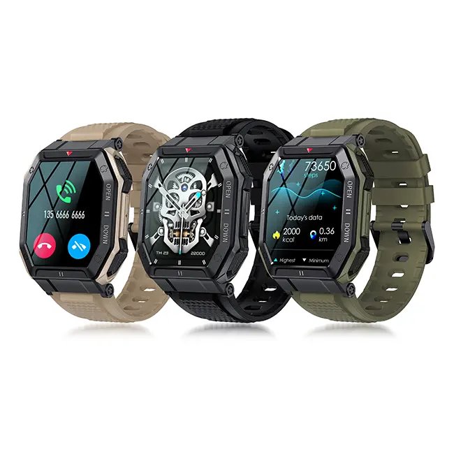 2023 New Fashion K55 Smart Watch for Man Android with Heart Rate Sport Smart Watches Bracelets IP68 Waterproof Fitness Tracker