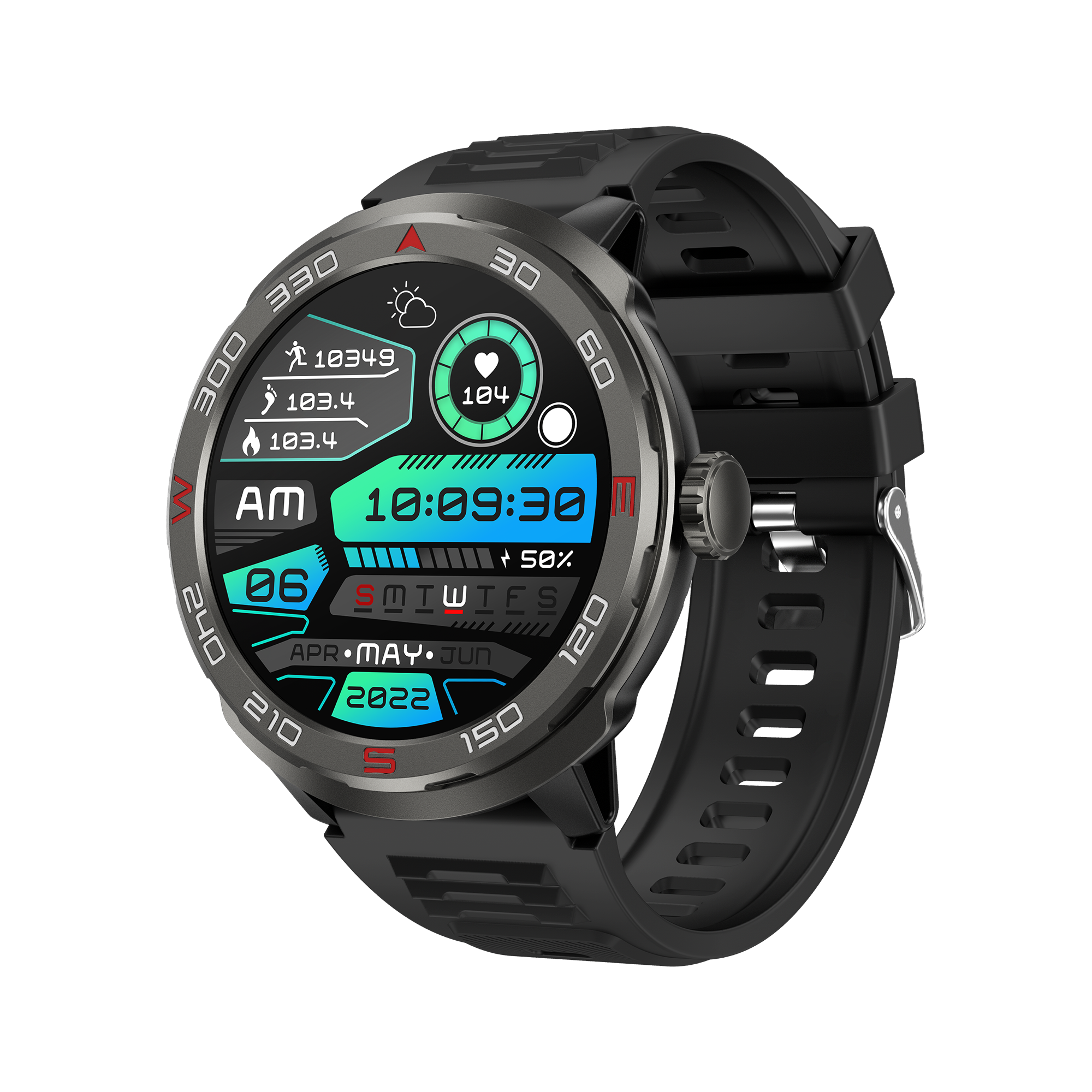 Smart Watch QS90 Round Screen BT Calling Heart Rate Monitor Sport Fitness Tracker For Android and IOS Phone