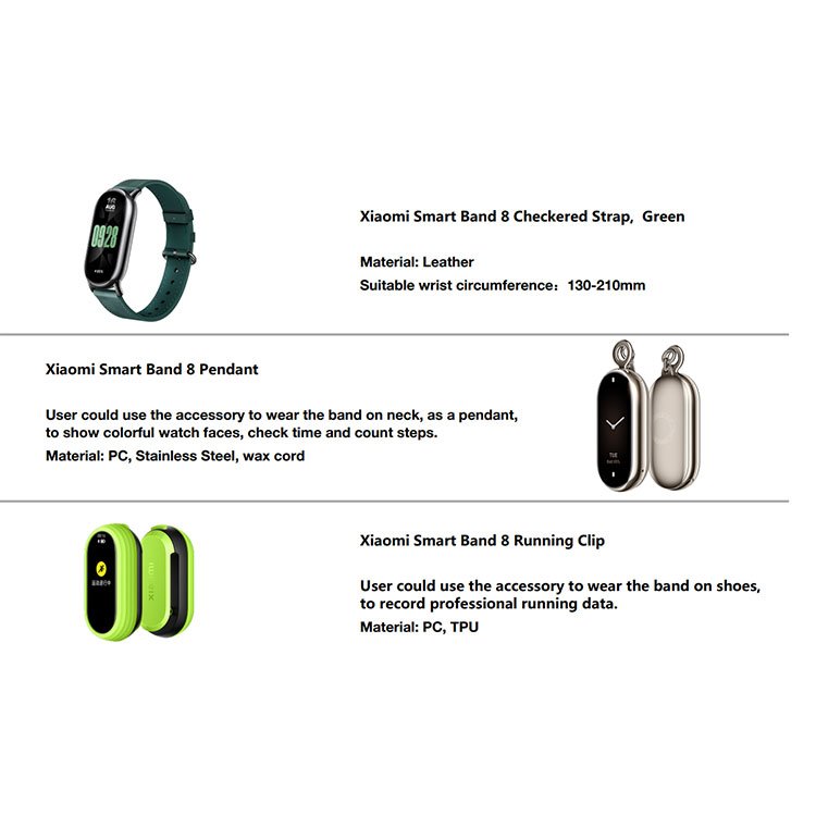 Original Xiaomi Mi Band 8 1.62 Inch Amoled Screen Smart Watch Mi Band 8