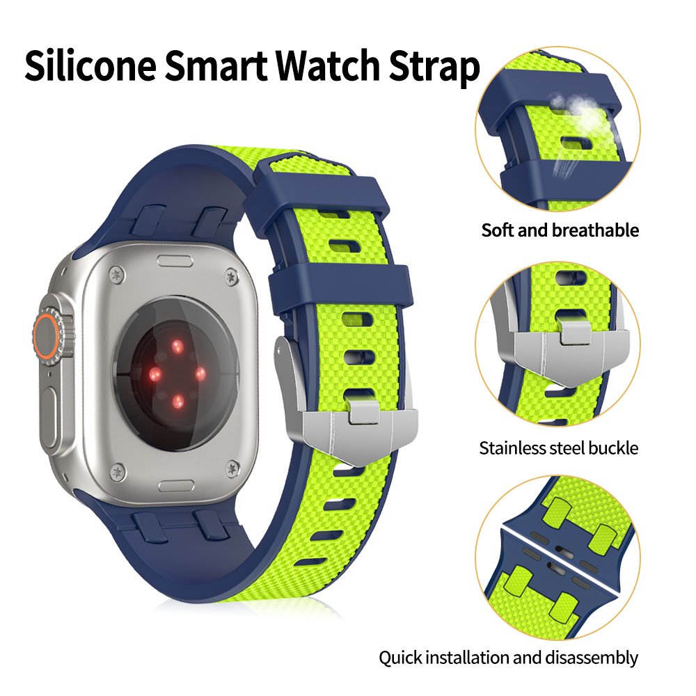 Soft Silicone Smart Watch Band With 8 Colors For Men Women Fashion Watch Strap Quick Release For Apple Smart Watch Strap