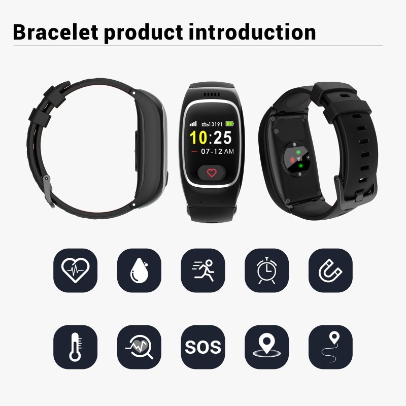 SmartWatch Sos Watch Sim Fall Detection Ecg Gps 4G LTE Smart Watch bracket Sim Card